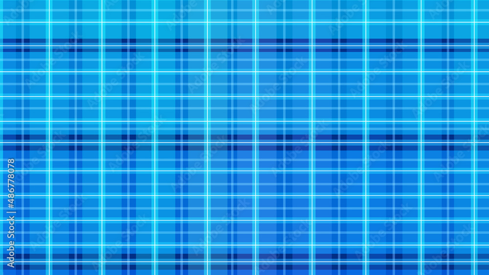 blue and green plaid fabric seamless pattern