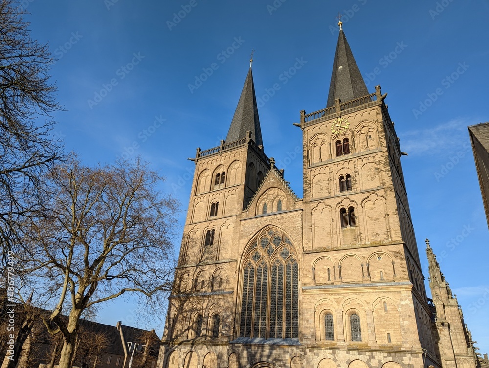 saint cathedral in old town of Xanten, Germany
