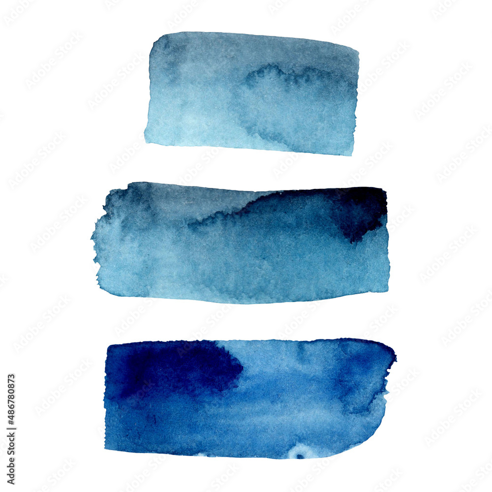 abstract watercolor brush strokes isolated on white abstract watercolor brush strokes isolated on white