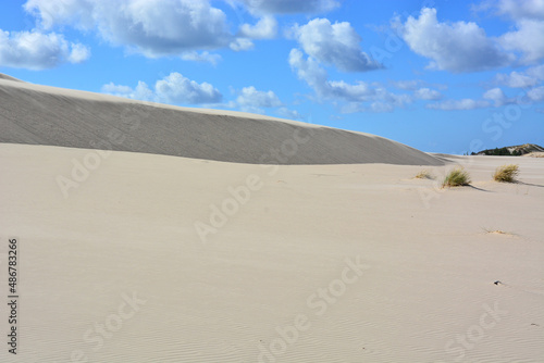 Moving sand dunes in Slowinski National Park near Leba in Northern Poland