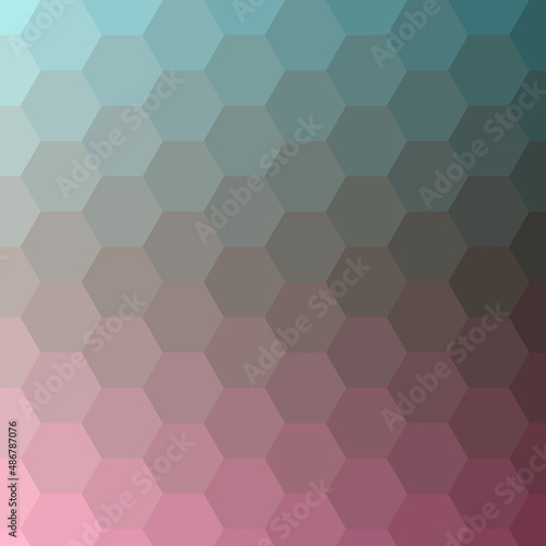 Abstract color Low-Polygones Generative Art background illustration