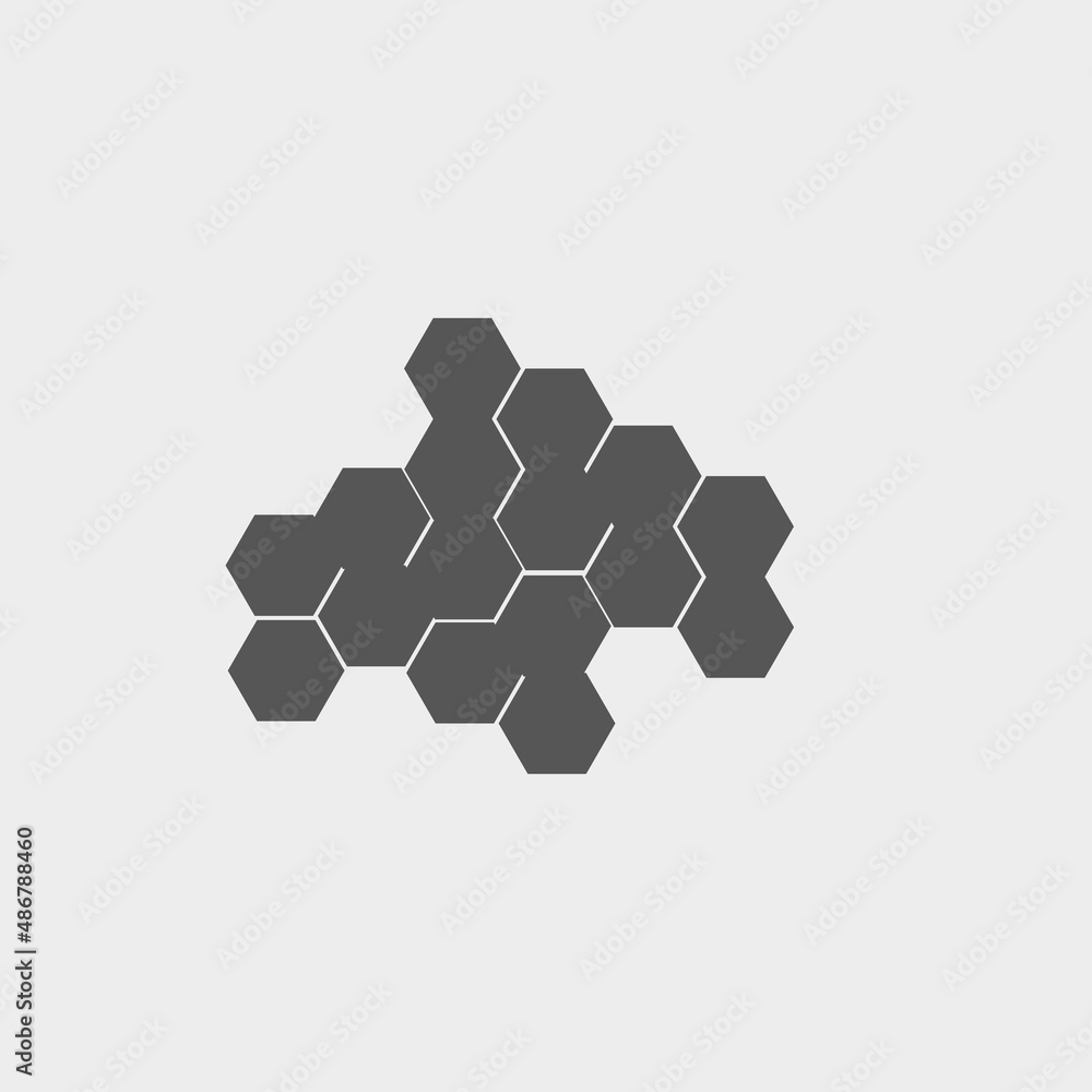 Beehive vector icon illustration sign Beehive vector icon illustration sign