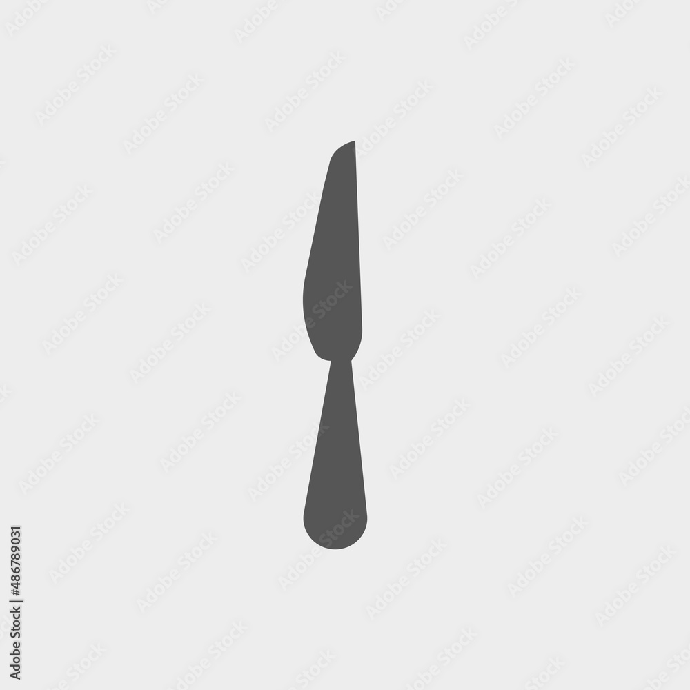 Knife vector icon illustration sign Knife vector icon illustration sign