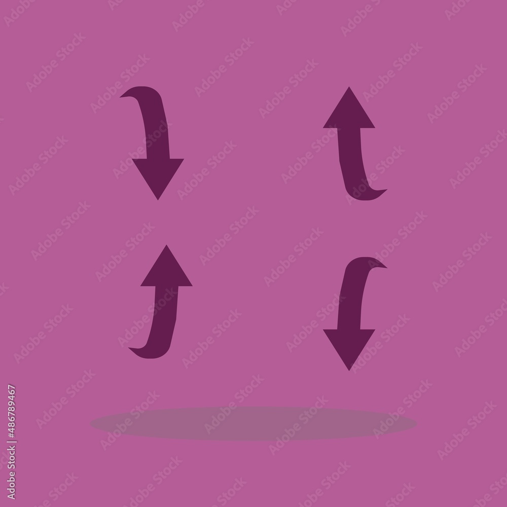 Arrow_set vector icon illustration sign Arrow_set vector icon illustration sign