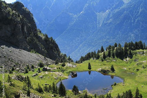 The Achard lake in Chamrousse in french alps
 photo