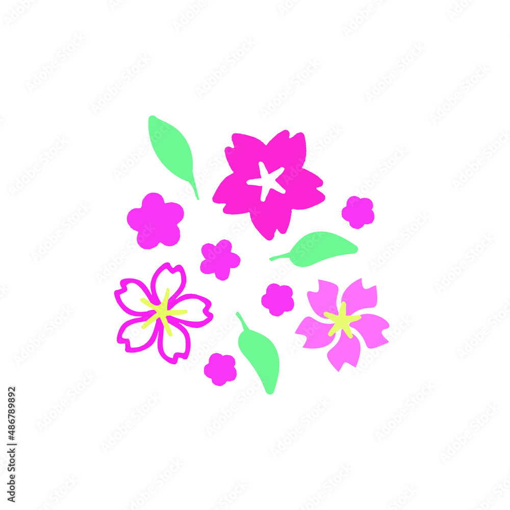 Spring japones cherry flower design Spring japones cherry flower design