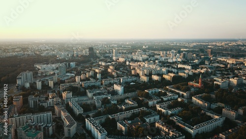 aerial view of the city