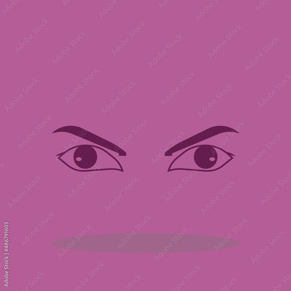Eyes vector icon illustration sign