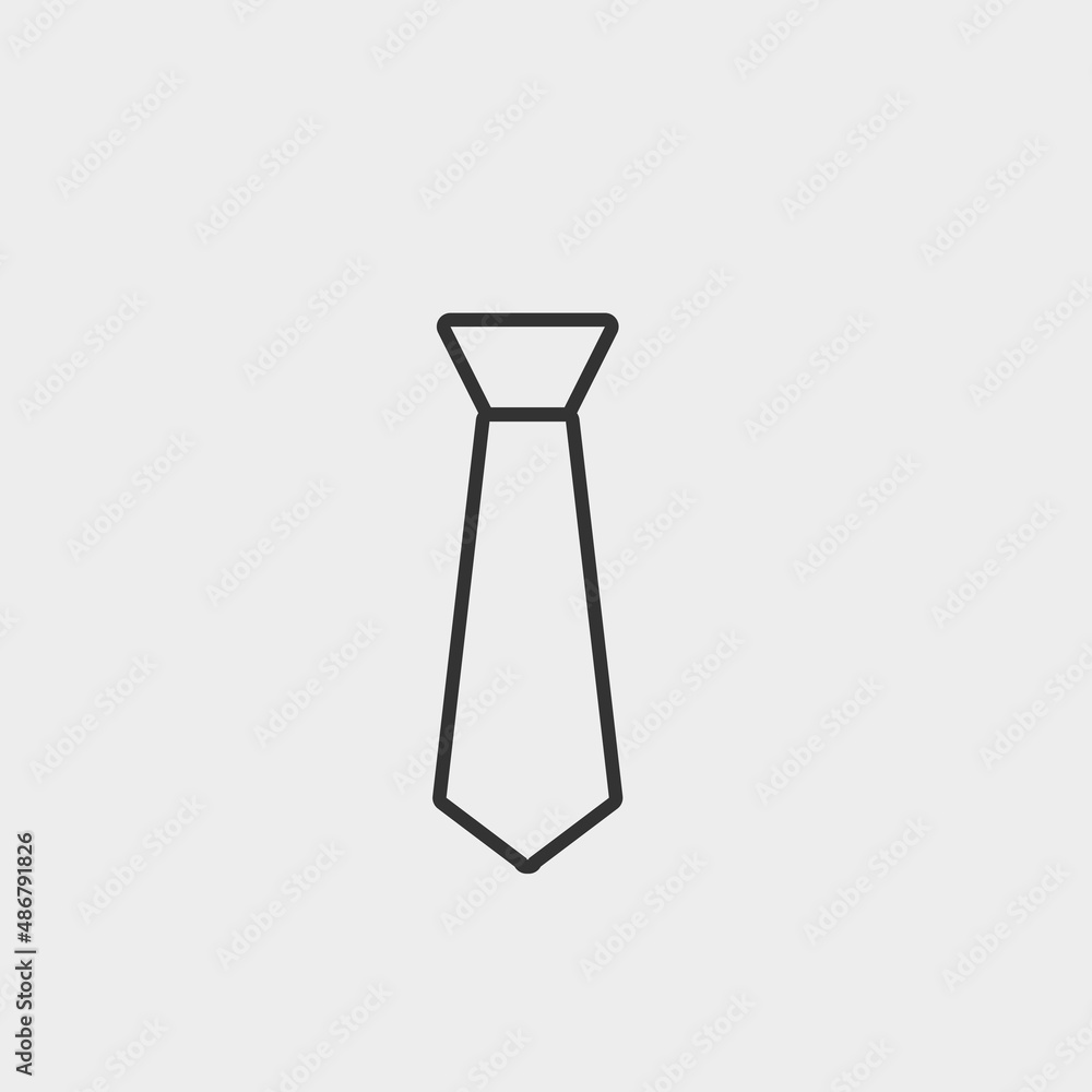 Neck tie vector icon illustration sign Neck tie vector icon illustration sign