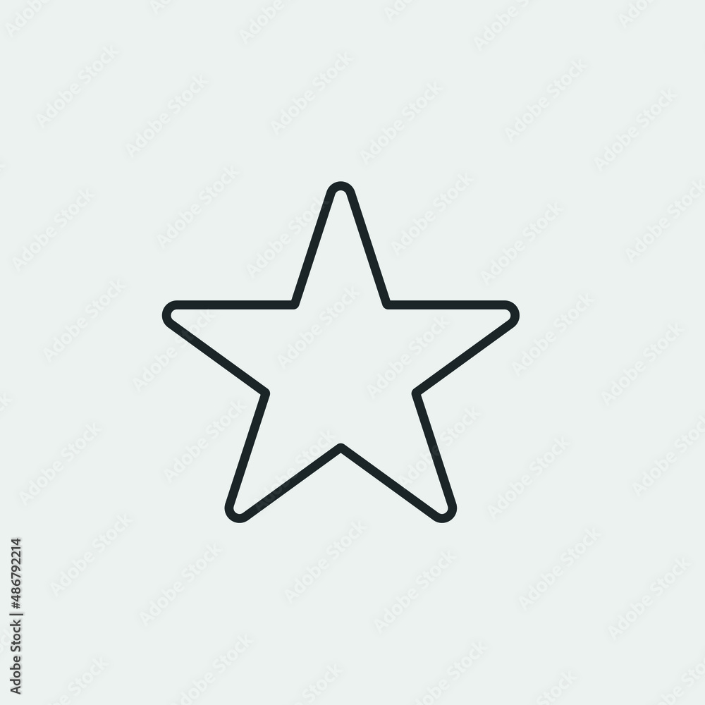Star vector icon illustration sign Star vector icon illustration sign