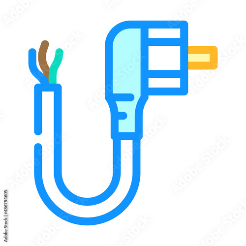 power cables color icon vector. power cables sign. isolated symbol illustration