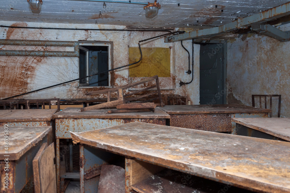 Abandoned military shelter from the Cold War in Poland Abandoned military shelter from the Cold War in Poland