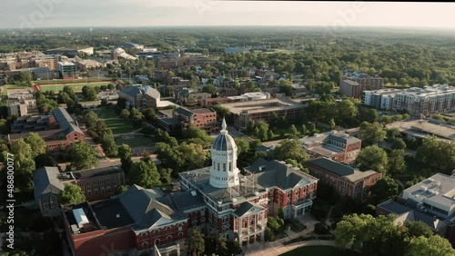 Columbia is a city in central Missouri see it from the Air 4K UHD