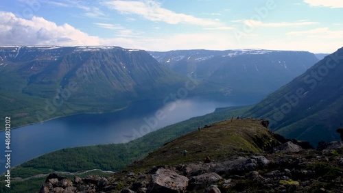Panorama view at Putorana plateau