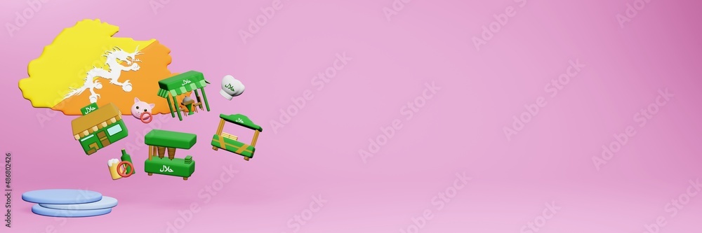 3d rendering of halal restaurants and places to eat in Bhutan for Eid Al Fitri, Eid Al Adha and Ramadan 3d rendering of halal restaurants and places to eat in Bhutan for Eid Al Fitri, Eid Al Adha and Ramadan
