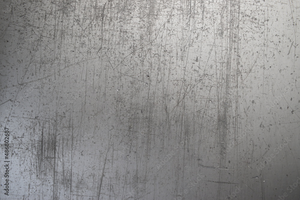Obraz premium Unfinished Steel Aluminum with Scratches and Rust Metal Sheet Texture