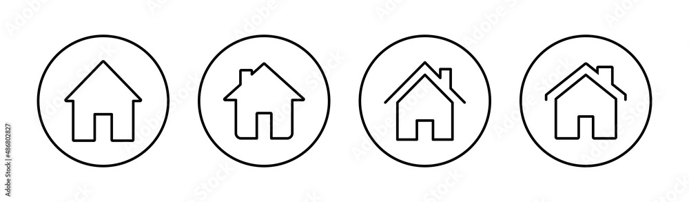 House icons set. Home sign and symbol House icons set. Home sign and symbol
