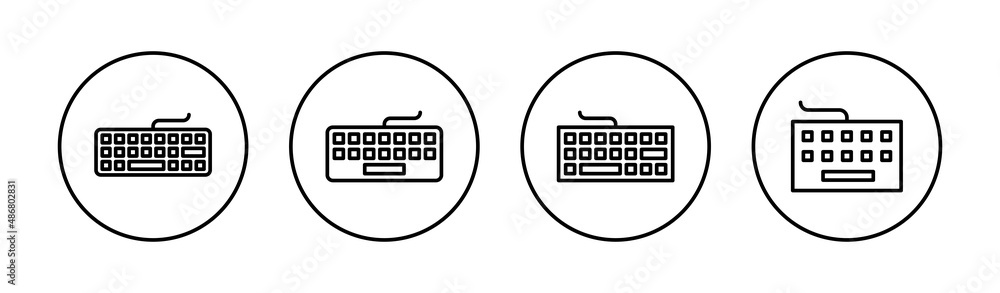 Keyboard icons set. keyboard sign and symbol Keyboard icons set. keyboard sign and symbol