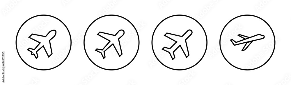 Plane icons set. Airplane sign and symbol. Flight transport symbol. Travel sign. aeroplane Plane icons set. Airplane sign and symbol. Flight transport symbol. Travel sign. aeroplane