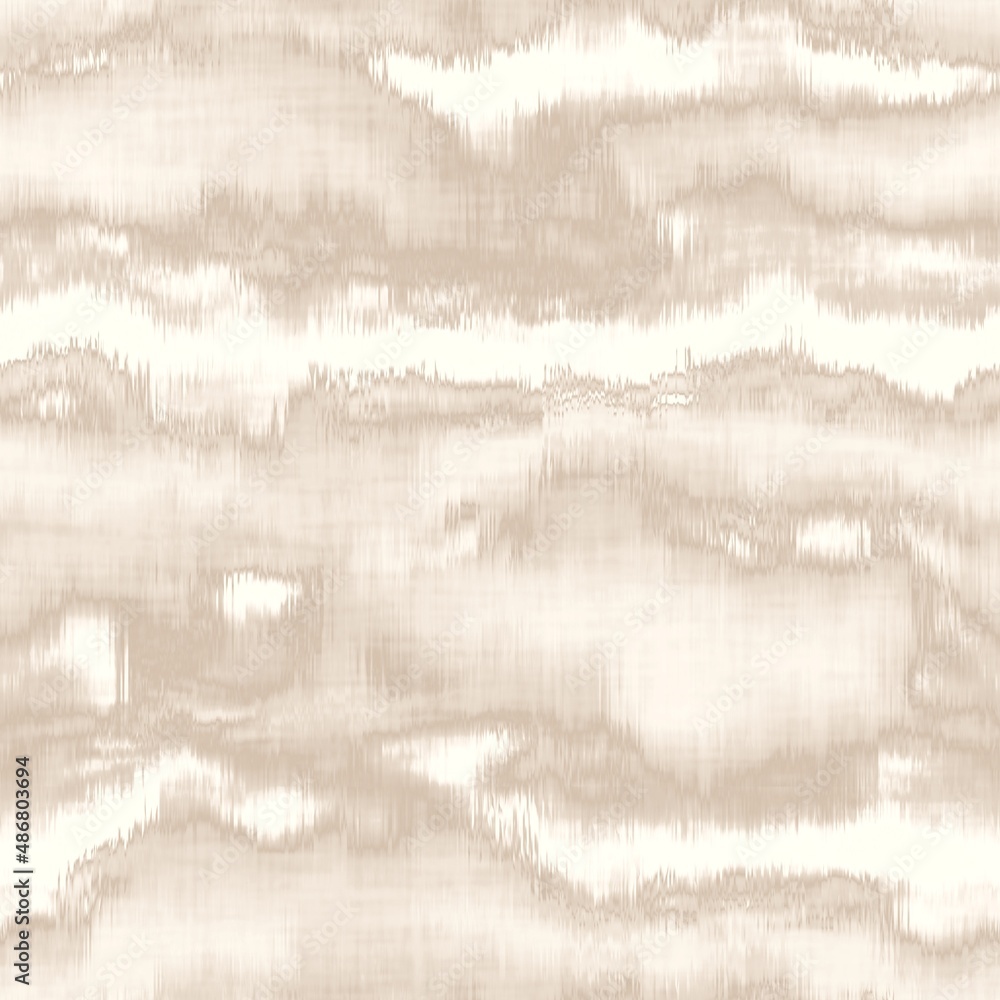 Minimal ecru jute wavy stripe texture pattern. Two tone washed out beach decor background. Modern rustic brown sand color design. Seamless striped distress pattern for shabby chic coastal living. 