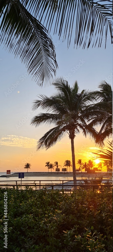 Jeddah beach at sunset