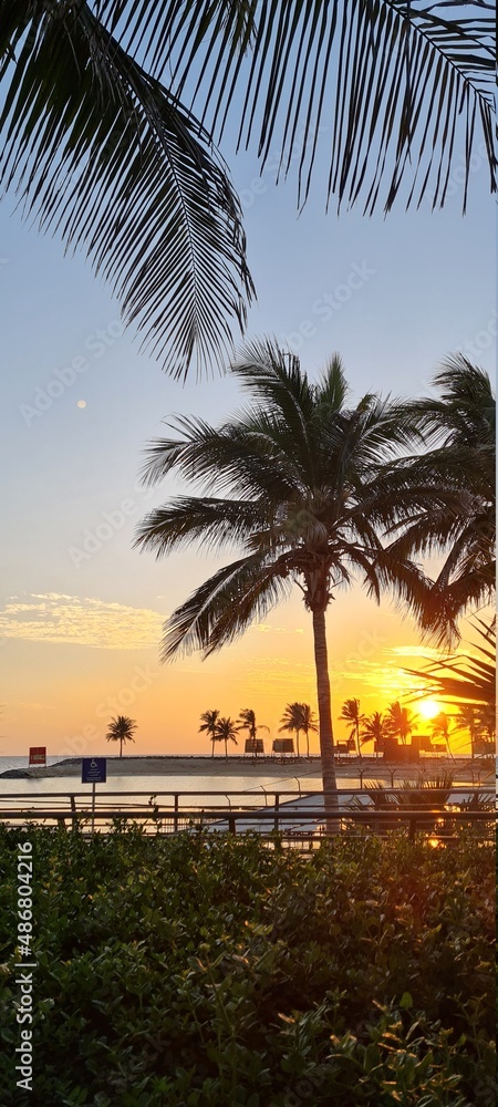 Obraz premium Jeddah beach at sunset