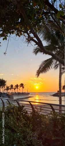 Jeddah beach at sunset