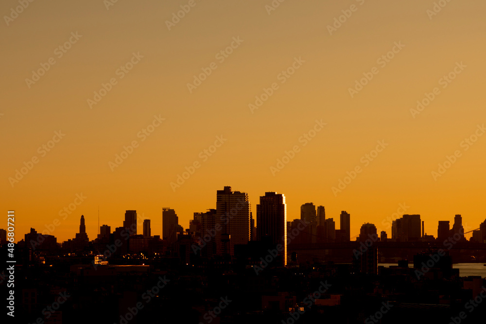 Brooklyn Sunset Skyline