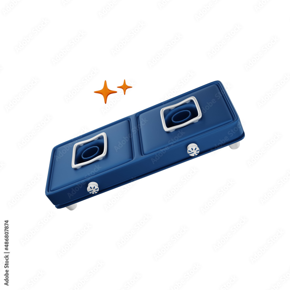stove kitchen icon 3d rendering stove kitchen icon 3d rendering