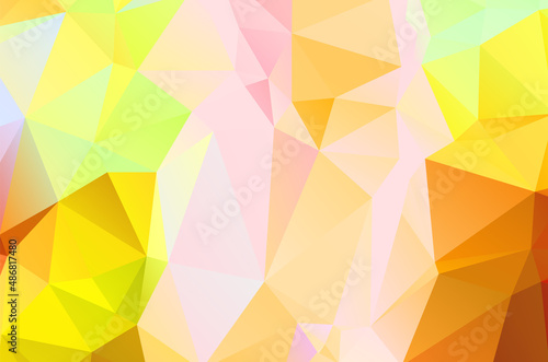 Abstract triangulation geometric golden color background
