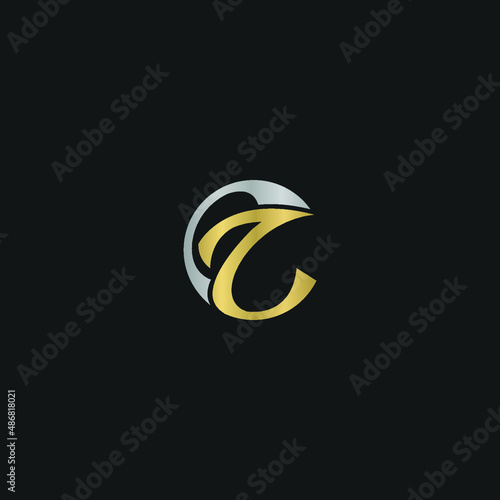 CZ, ZC, C AND Z Abstract initial monogram letter alphabet logo design