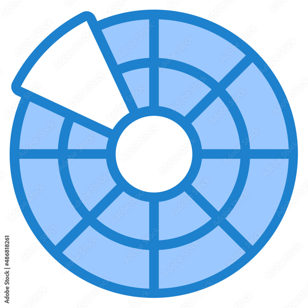 color wheel blue style icon color wheel blue style icon