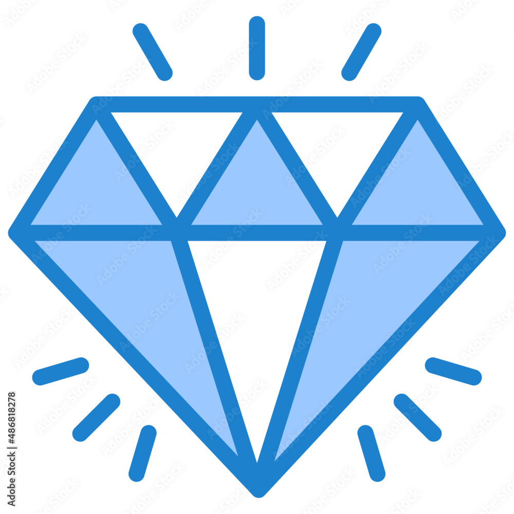 diamond blue style icon