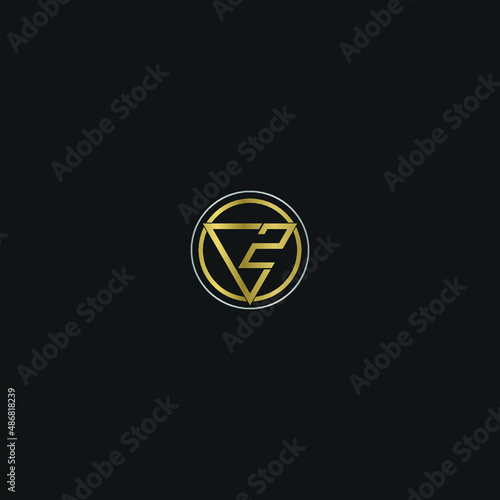 CZ, ZC, C AND Z Abstract initial monogram letter alphabet logo design