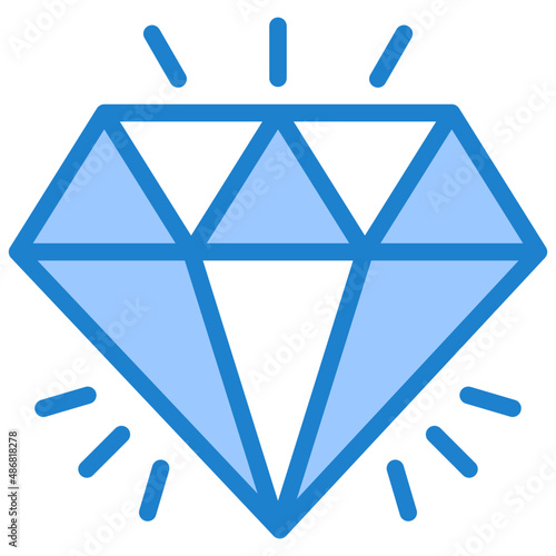 Obraz na płótnie diamond blue style icon w salonie