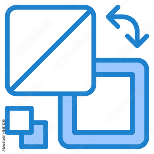 fill blue style icon