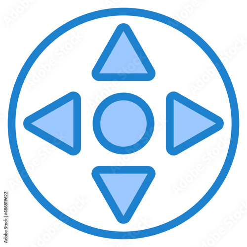 joypad blue style icon