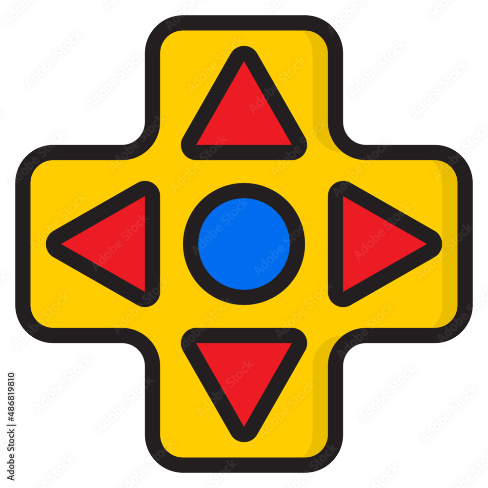 joypad color line style icon joypad color line style icon