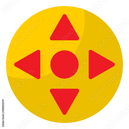 joypad flat style icon