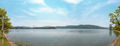 Fototapeta Naklejka Na Ścianę i Meble -  Panoramic view of Bomun Lake in Gyeongju, Korea
