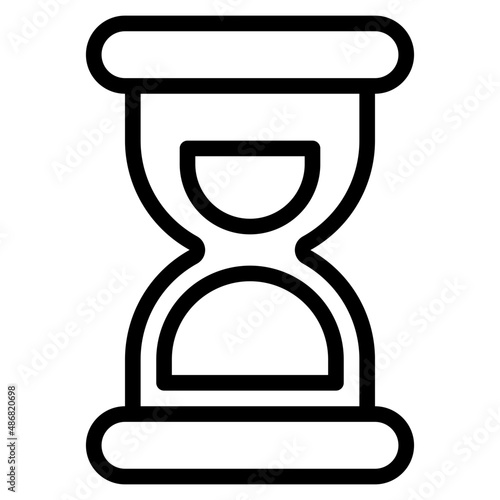 hourglass outline style icon