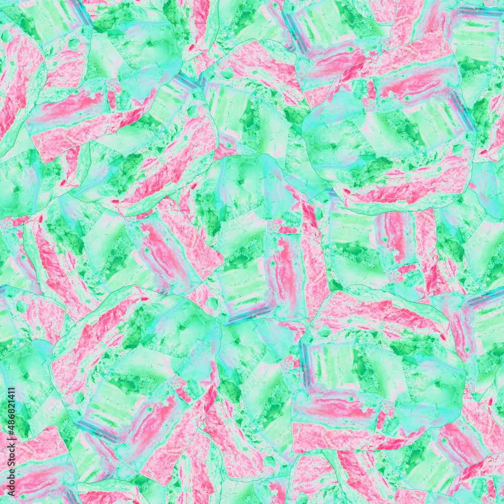 Summer background in green and pink colors Summer background in green and pink colors