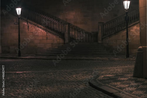 Canvas Print ulice pod karlem