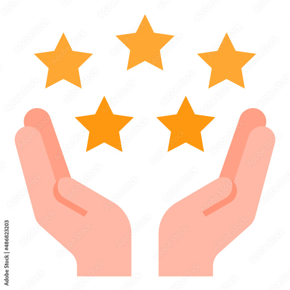 hand flat style icon hand flat style icon