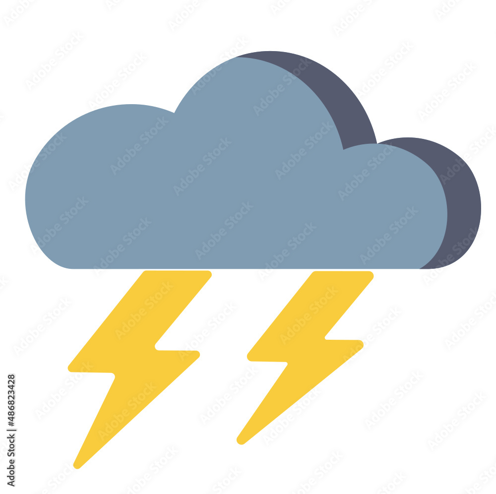 Estado del clima lluvia intensa con rayos, tormenta eléctrica Estado del clima lluvia intensa con rayos, tormenta eléctrica