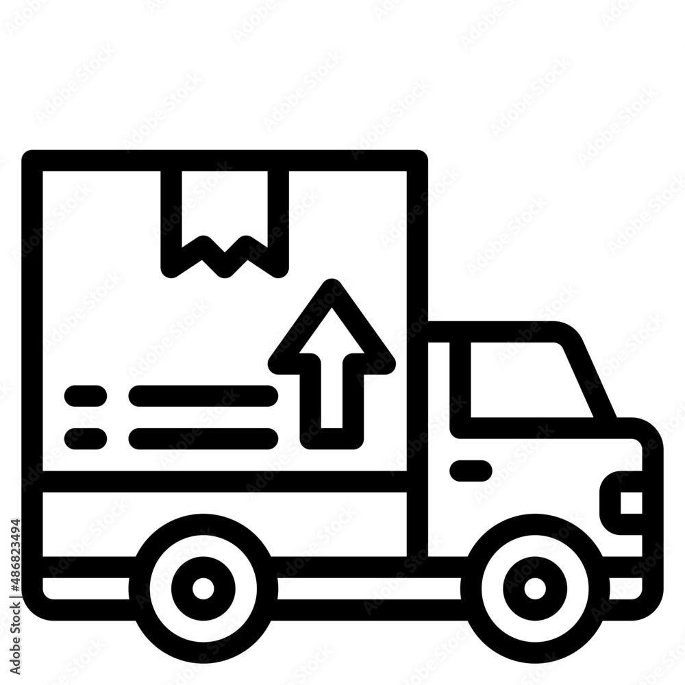 delivery outline style icon delivery outline style icon