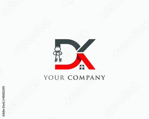  DK Typography Logo Design