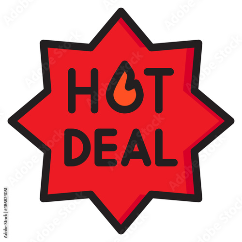 hot deal color line style icon