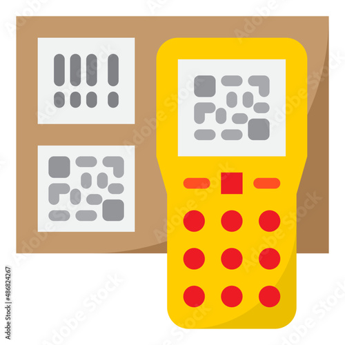 scanner flat style icon