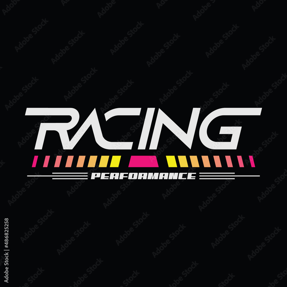 Vector illustration of letter graphic. RACING, perfect for designing t-shirts, shirts, hoodies, poster, print etc. Vector illustration of letter graphic. RACING, perfect for designing t-shirts, shirts, hoodies, poster, print etc.